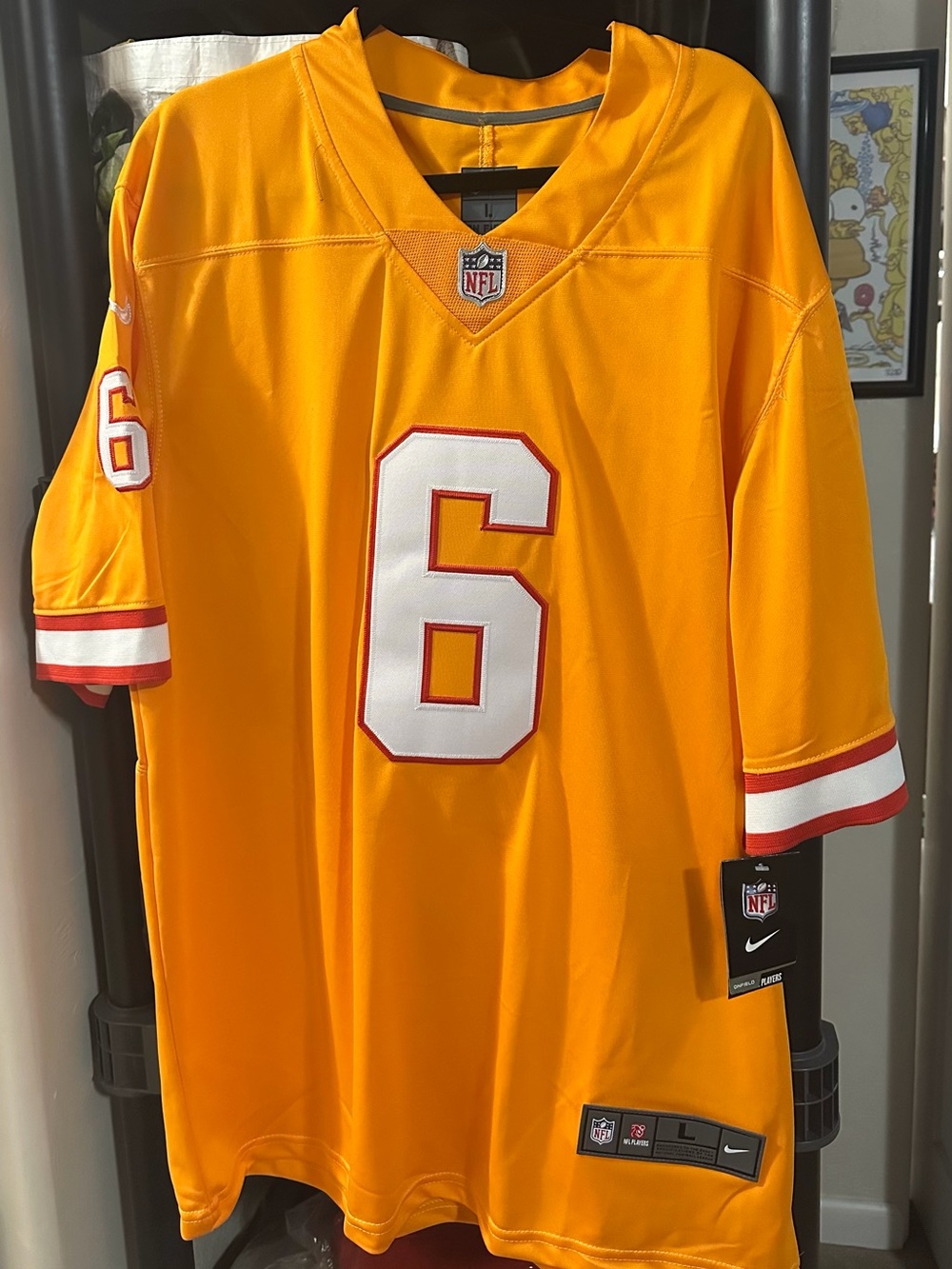 Brand New Baker Mayfield TB Bucs Throwback Nike Jersey Size Large